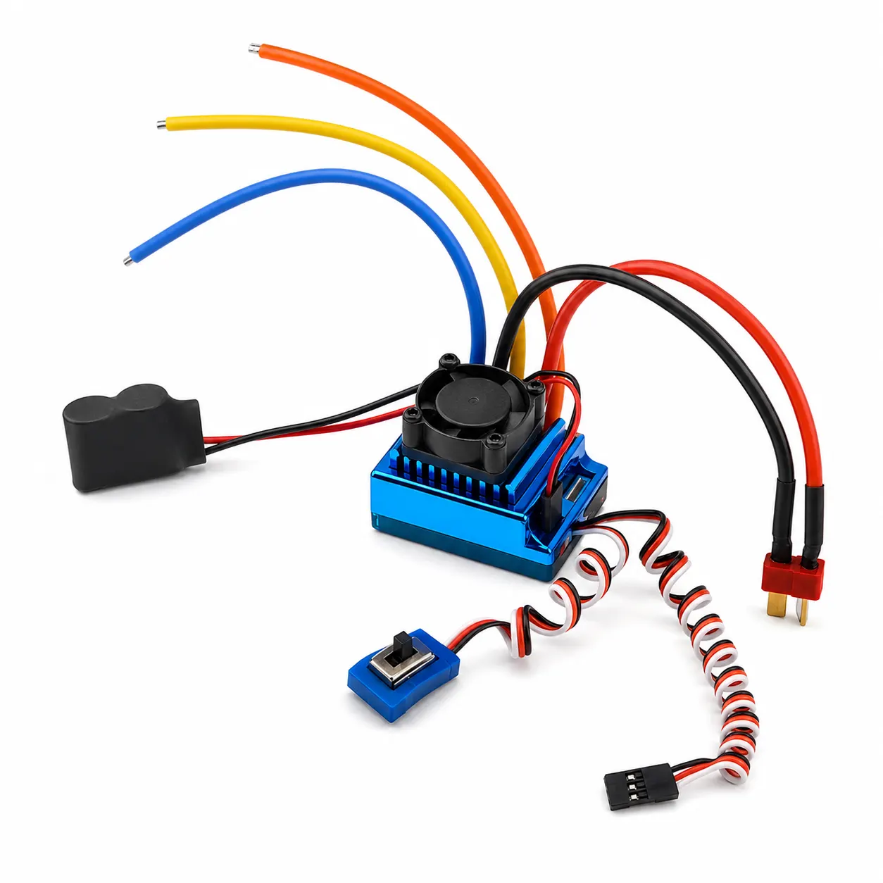 RC Car Electronic Speed Controller controls and screen